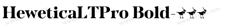 HeweticaLTPro Bold字体转换